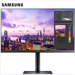 三星(SAMSUNG)27英寸2K高清75Hz广视角 IPS电脑显示器升降旋转设计办公竖屏 S27B612EQC