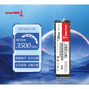 长城GW3300 GW3500 m2固态硬盘PCIe3.0台式机笔记本电脑高速SSD 256GB/512GB/1TB/2TB GW3500-1TB