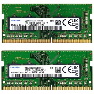 三星 笔记本内存条16G DDR4 3200频率