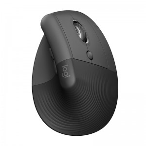 罗技(Logitech)Lift人体工学垂直无线蓝牙鼠标 （Lift黑色）