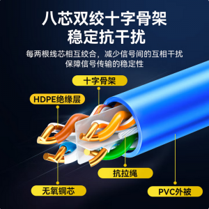 胜为（shengwei）六类网线 千兆非屏蔽双绞线  305米/箱