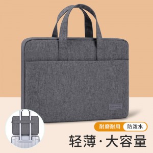 英制手提电脑包(适用14.1-15英寸电脑) 深灰色 （含M186无线鼠标+打印机线）