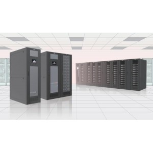 科士达 IDU 微模块机柜(配置综合柜1台 含智能温控、20kVA UPS*1(满载1小时 外置电池柜)、烟感*1/置IT柜4台 机柜和通道组件一体 单柜最大功率密度可达7kW 尺寸2000mm×600mm×1350mm 42U空间)
