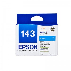 爱普生（EPSON）T1432 原装青色墨盒 (适用WF-3011/7511/7521/7018/ME960FWD/900WD/85ND机型)