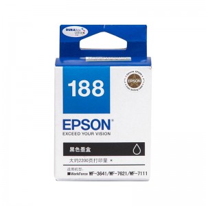 爱普生（EPSON）T1881 黑色墨盒(适用WF-3641/7111/7621/7218/7728机型)