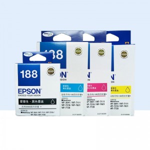 爱普生（EPSON）T188 墨盒 四色套装 套装(适用WF-3641/7111/7621/7218/7728机型) 
