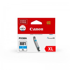 佳能（Canon）CLI-881XL C 青色墨盒 （适用于TS9180/TS8180/TS6180/TR8580）