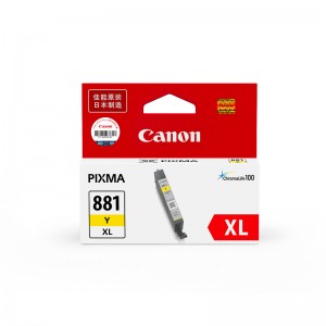 佳能（Canon）CLI-881XL Y 黄色墨盒 （适用于TS9180/TS8180/TS6180/TR8580）