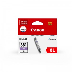佳能（Canon）CLI-881XL PB 蓝色墨盒 （适用于TS9180/TS8180/TS6180/TR8580）