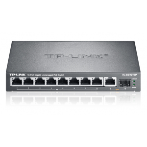 普联（TP-LINK） SG1210P 8口千兆POE交换机 1千兆口+1千兆光纤口