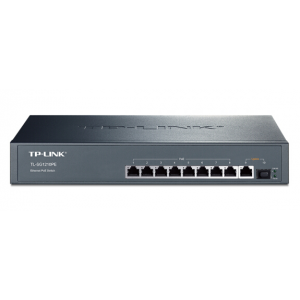 普联（TP-LINK）TL-SG1210PE 8口千兆POE交换机(1千兆口+1千兆光纤口)