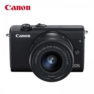 佳能（Canon）EOS M200 微单数码相机 黑色15-45标准变焦镜头套装（含闪迪64G存储卡+相机包）