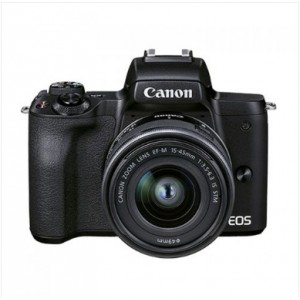 佳能（Canon）EOS M50 Mark II 微单数码相机 黑色15-45标准变焦镜头套装（含相机包、闪迪256G内存卡、读卡器、清洁套装） 单位:套