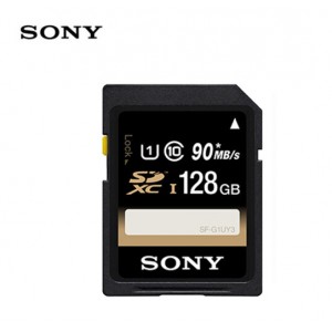 索尼（SONY）128GB SD存储卡 SF-G1UY3 UY系列 UHS-I专业数码相机内存卡 支持4K高清拍摄 读速高达90MB/s