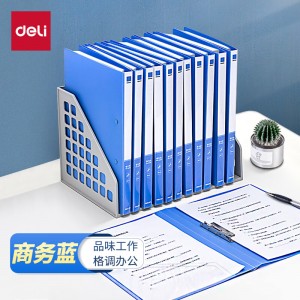 得力27018 A4金属单强力夹10只装中档系列 单位:包