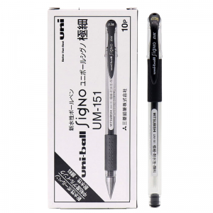 三菱（uni）UM-151中性签字笔 0.38mm黑色 10支/盒