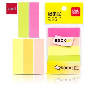 得力（deli） 7154 5色记事贴(15mm*50mm)