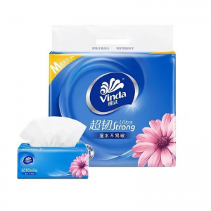 维达V2889 超韧3层抽取式纸面巾 120抽/包 8包/提 6提/箱