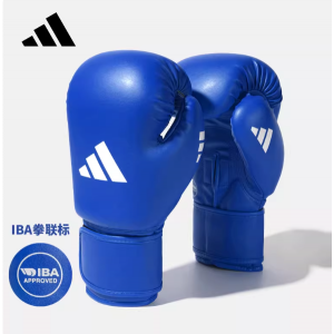 阿迪达斯散打拳套 IBA拳联标款12oz蓝色