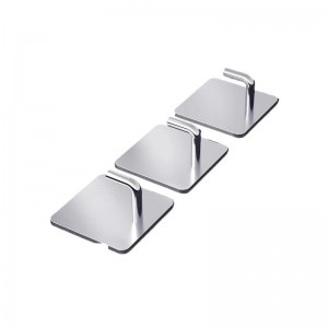 镇江/123 3个装 不锈钢挂钩 免打孔 厚款+送强力胶+辅助贴