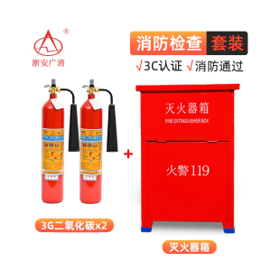 浙安牌 灭火器箱（含3KG灭火器*2）