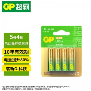 超霸 5号碱性电池 15A-L4 4粒/板