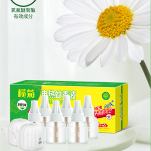 榄菊无香型蚊香液套装（6瓶+2加热器）