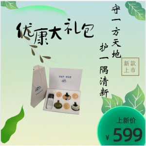 优康卫士端午礼盒（车载净化器*1/除味魔盒*3/空气净化包*3）