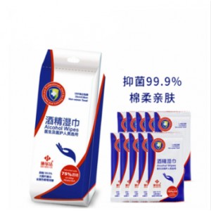 施尔洁酒精湿巾 10片/小包 120包/箱 单位：箱